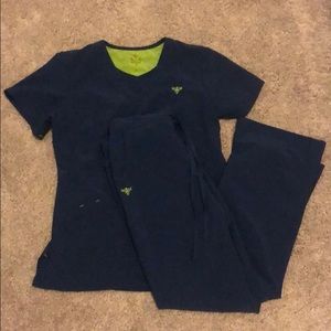 Med Couture Gold Scrubs